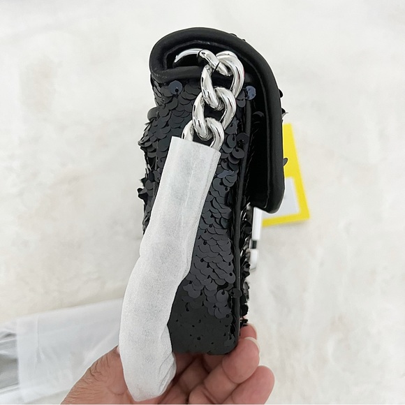 MARC JACOBS Black Sequin The Sequin J Bag - Picture 11 of 15